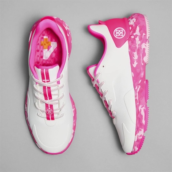 G/Fore Shoes - G/FORE GFORE MG4+ Perforated Golf Shoe Sneaker Ladies 9 Knockout Pink Camo White